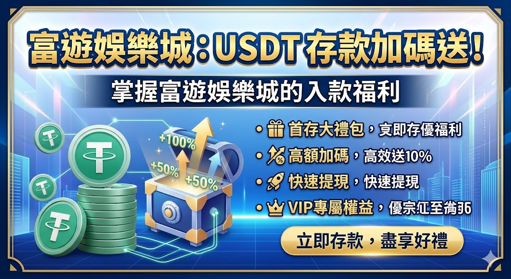 富遊娛樂城：USDT 存款加碼送！掌握富遊娛樂城的入款福利