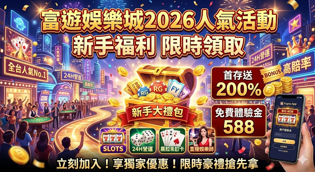 富遊娛樂城2026人氣活動|新手福利限時領取